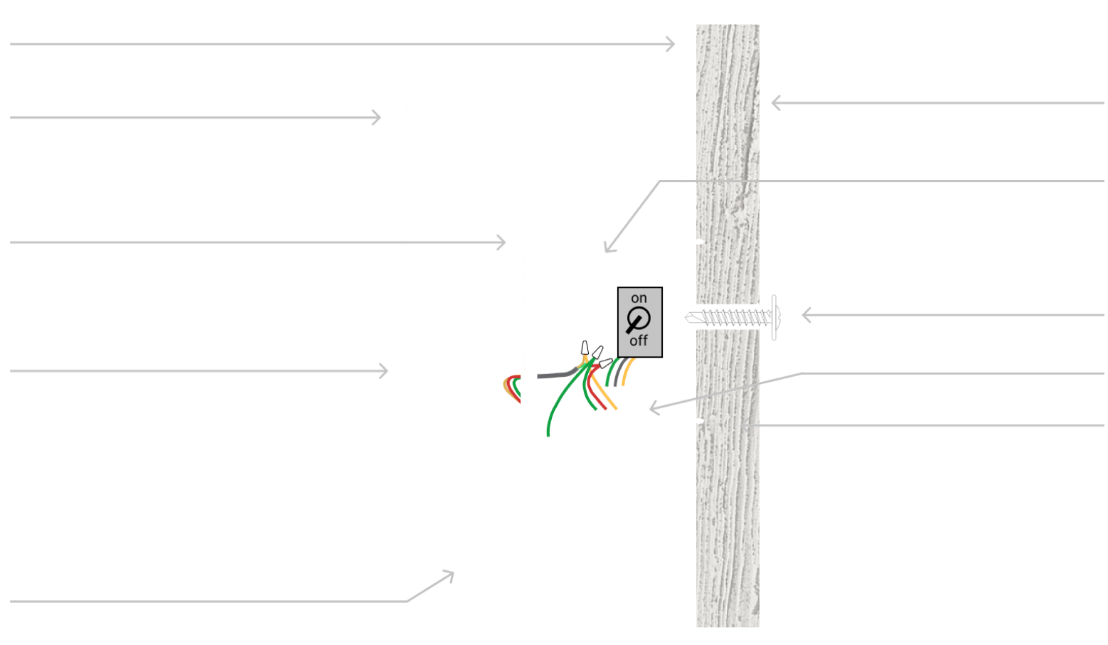 Sketch of Channel Letters Mounted Raceway